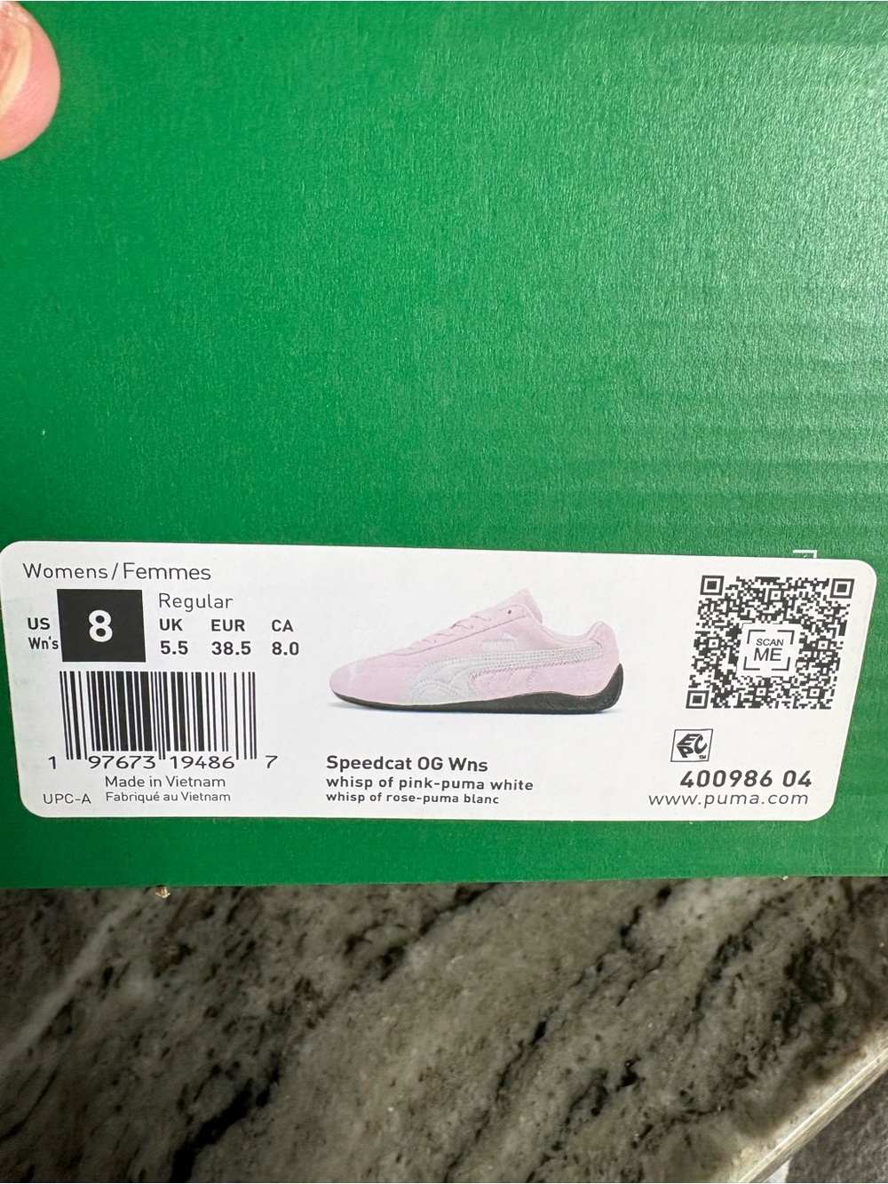 PUMA Speedcat OG Pink Suede Low-Profile Sneakers - Picture 8 of 8
